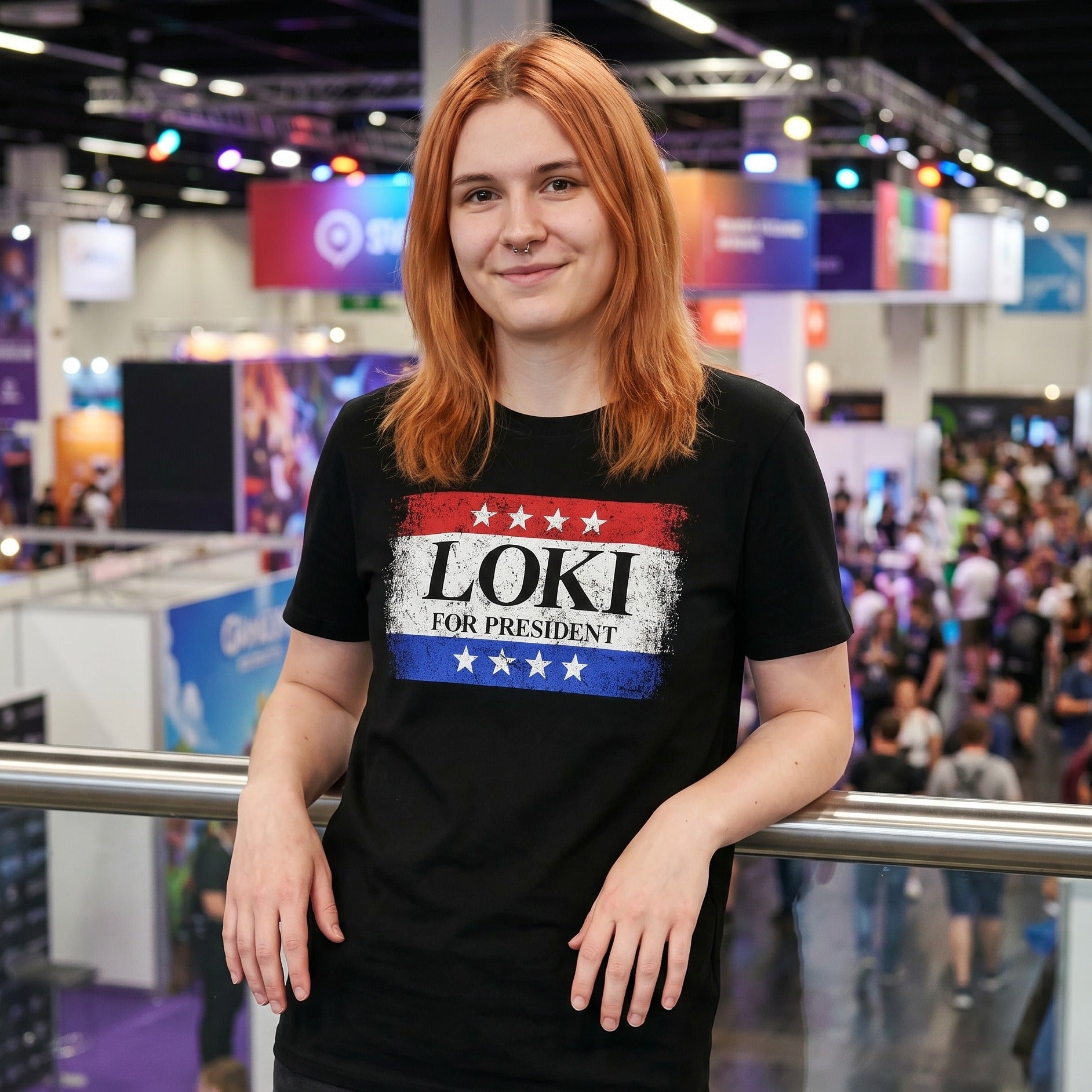 Product image For President T-Shirt black for Loki Fans