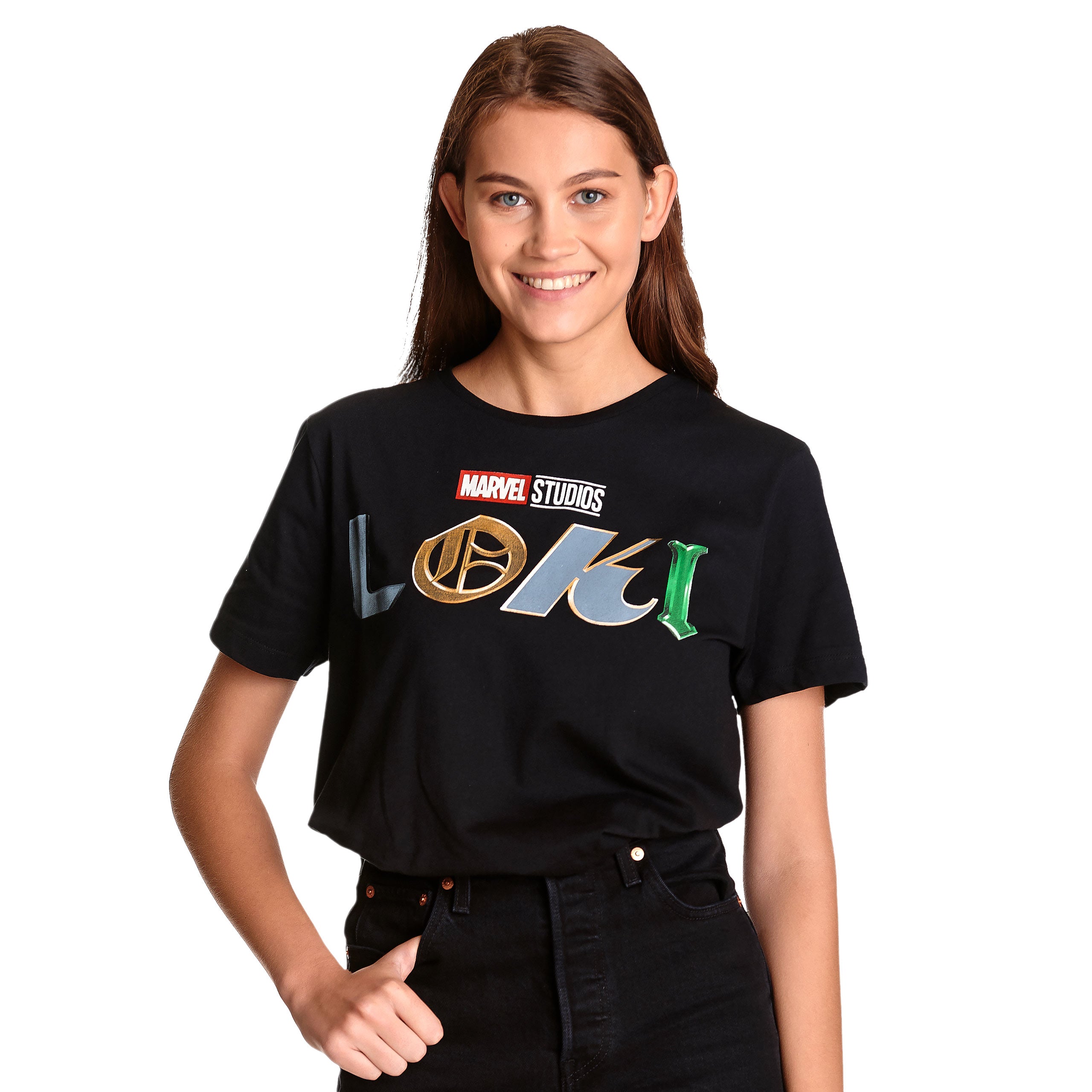 Zdjęcie produktu Loki - Logo T-Shirt damskie czarne