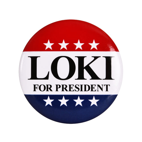 Zdjęcie produktu Przypinka For President dla fanów Lokiego
