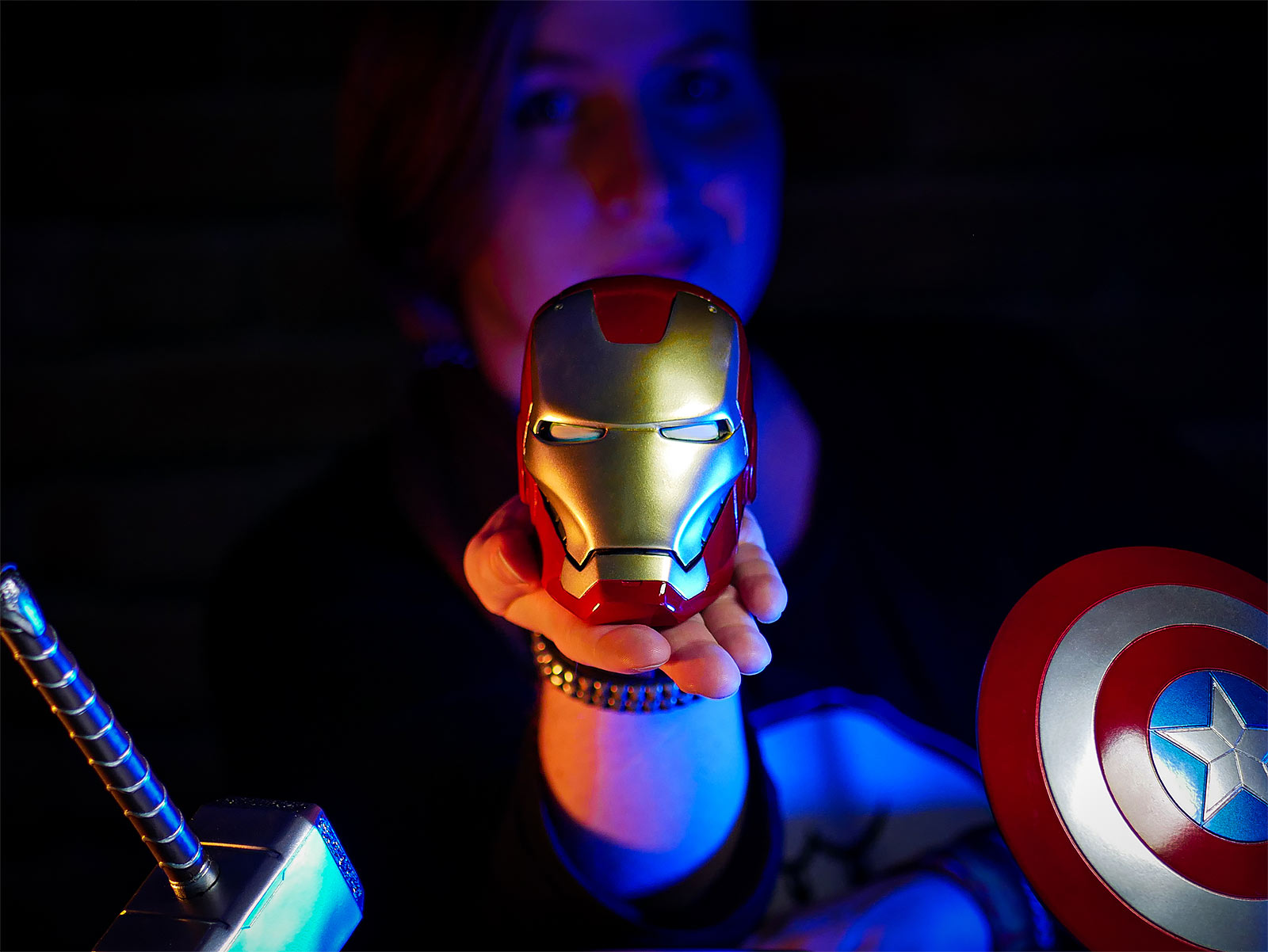 Zdjęcie produktu Iron Man - Replika hełmu Mark VII z kolekcji Marvel Museum