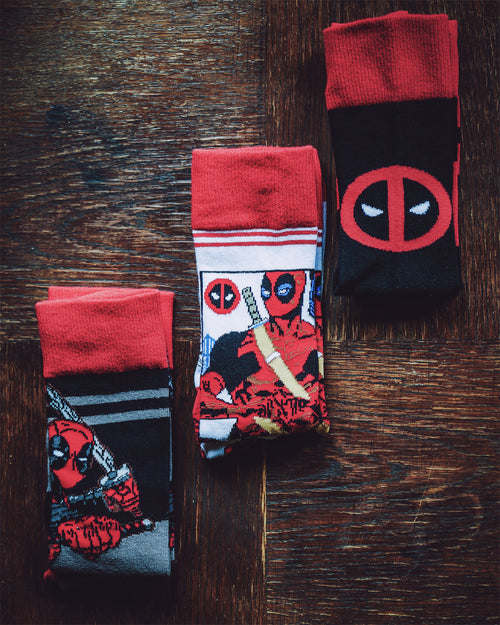 Zdjęcie produktu Skarpetki Deadpool Zestaw 3 szt.