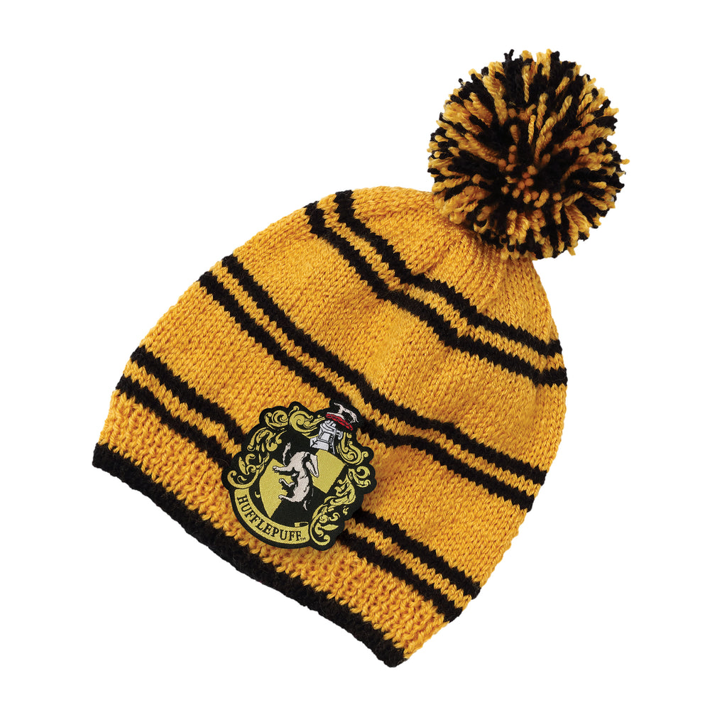 Zdjęcie produktu Czapka z pomponem Hufflepuff - Zestaw do robienia na drutach - Harry Potter