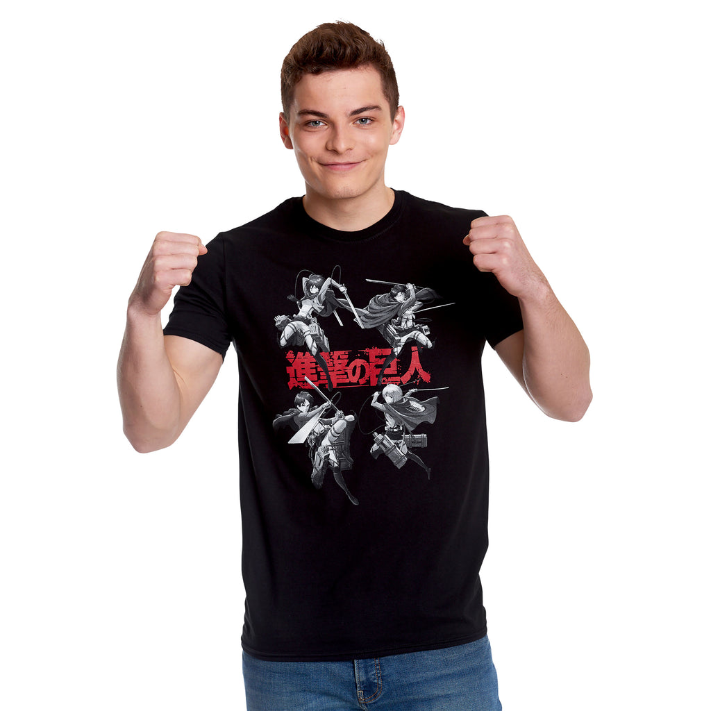 Product image Attack on Titan - Characters T-Shirt black