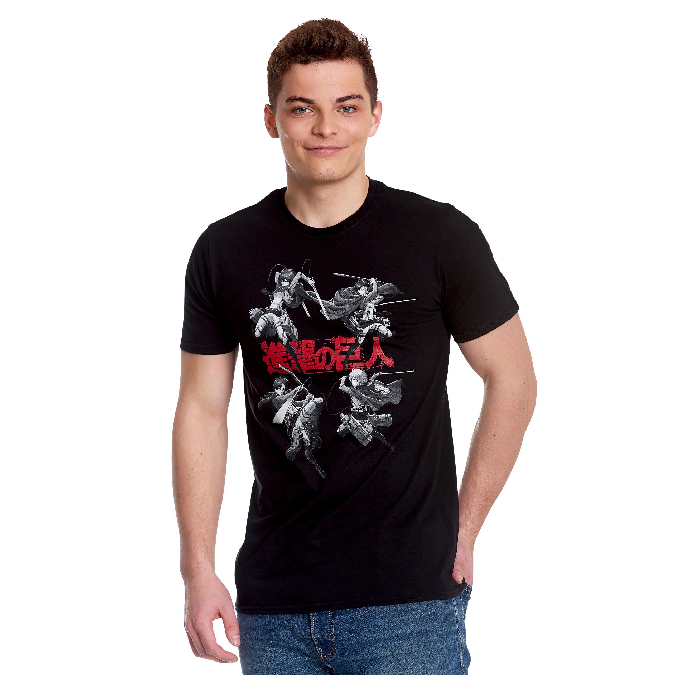 Product image Attack on Titan - Characters T-Shirt black