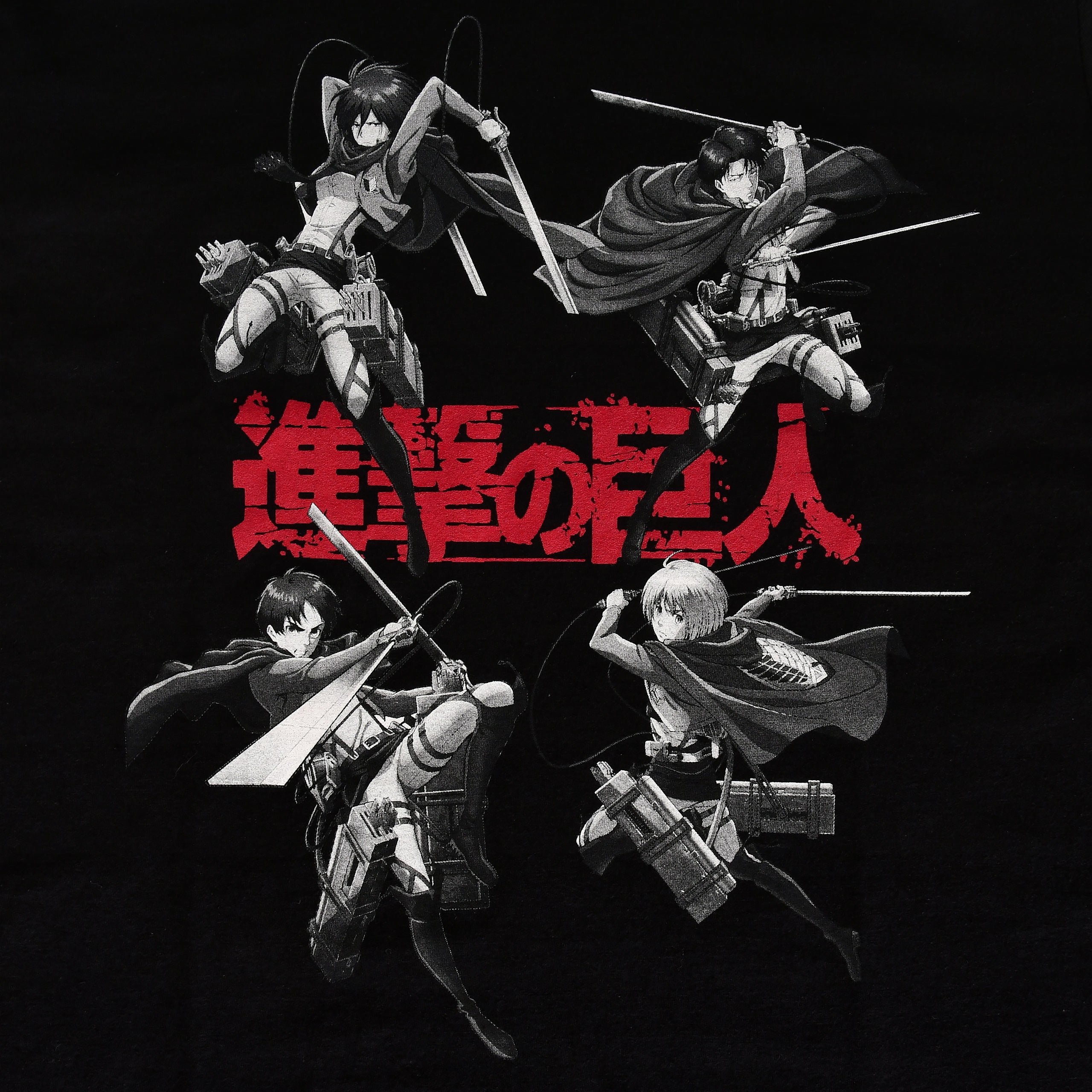 Product image Attack on Titan - Characters T-Shirt black