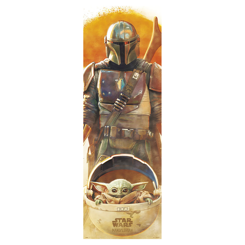 Zdjęcie produktu The Mandalorian & Grogu Plakat na drzwi - Star Wars
