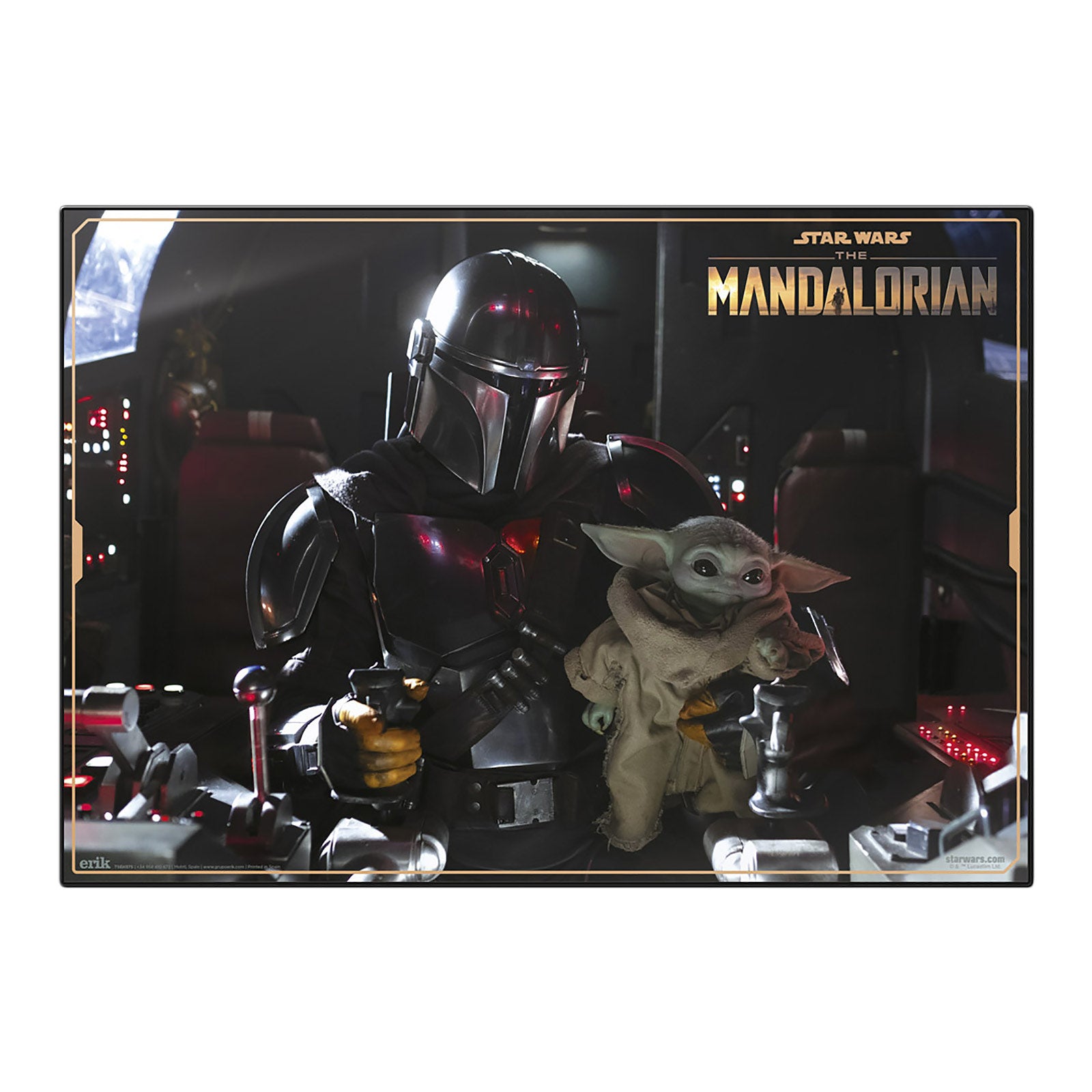 Zdjęcie produktu The Mandalorian & Grogu podkładka na biurko - Star Wars