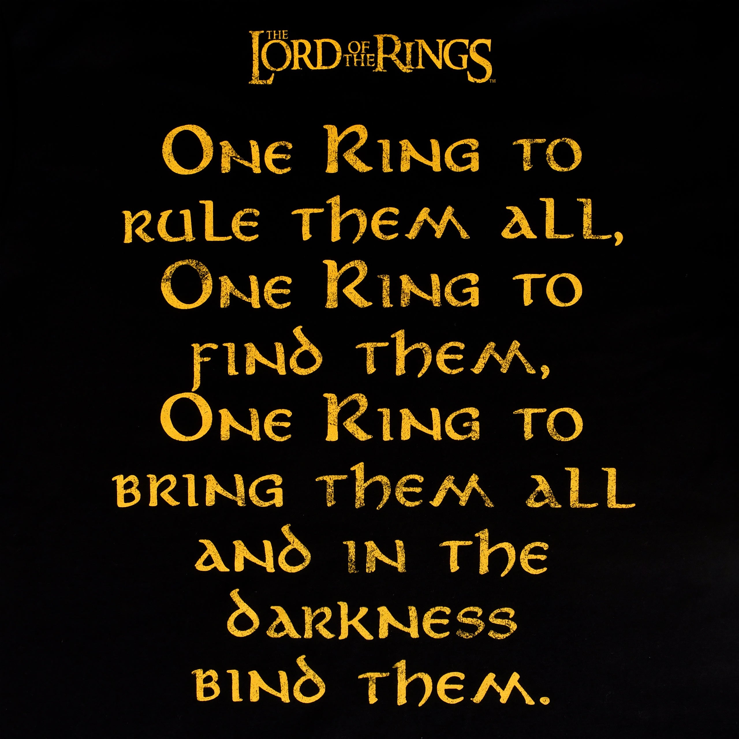 Zdjęcie produktu Władca Pierścieni - Koszulka One Ring to Rule czarna