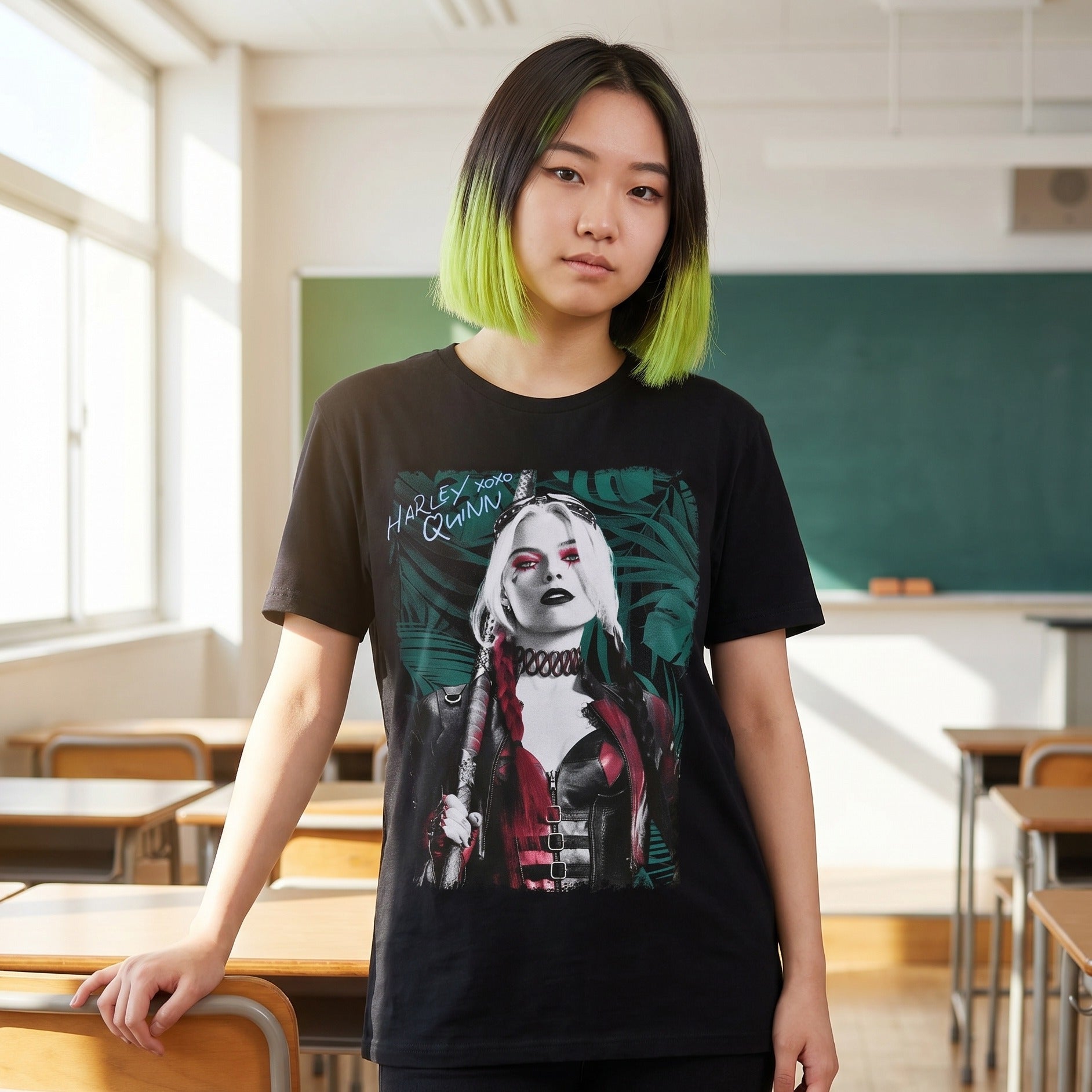 Zdjęcie produktu Czarna koszulka Harley Quinn - The Suicide Squad