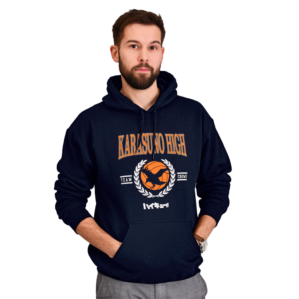 Zdjęcie produktu Haikyu!! - Karasuno High Bluza z kapturem niebieska