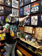 Zdjęcie produktu Through The Galaxy T-Shirt czarny - Star Wars Mandalorian
