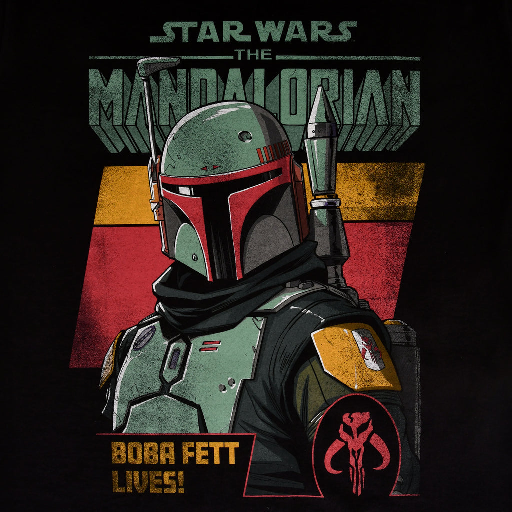 Zdjęcie produktu Boba Fett Lives T-Shirt czarne - Star Wars Mandalorian