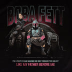 Zdjęcie produktu Boba Fett Throne T-Shirt czarne - Star Wars Mandalorian