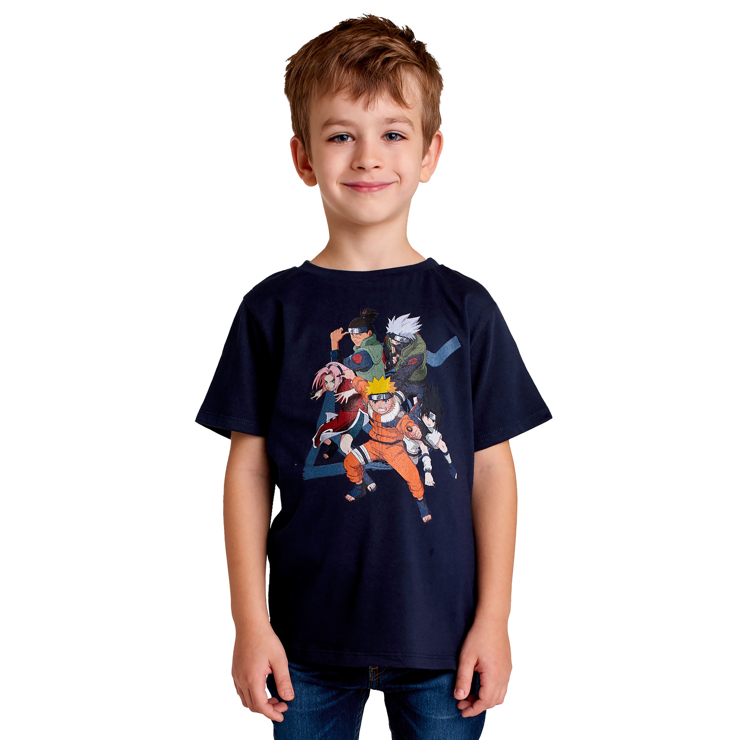 Zdjęcie produktu Naruto - Konoha Team T-Shirt dla dzieci niebieskie