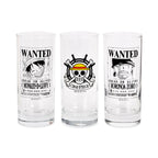 Zdjęcie produktu One Piece - Szklany zestaw Wanted Luffy i Zoro