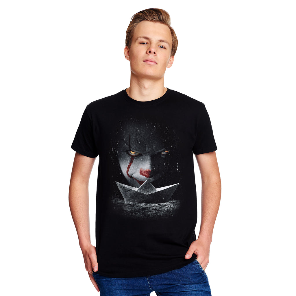 Product image Stephen King's IT - Pennywise Paper Boat T-Shirt Black