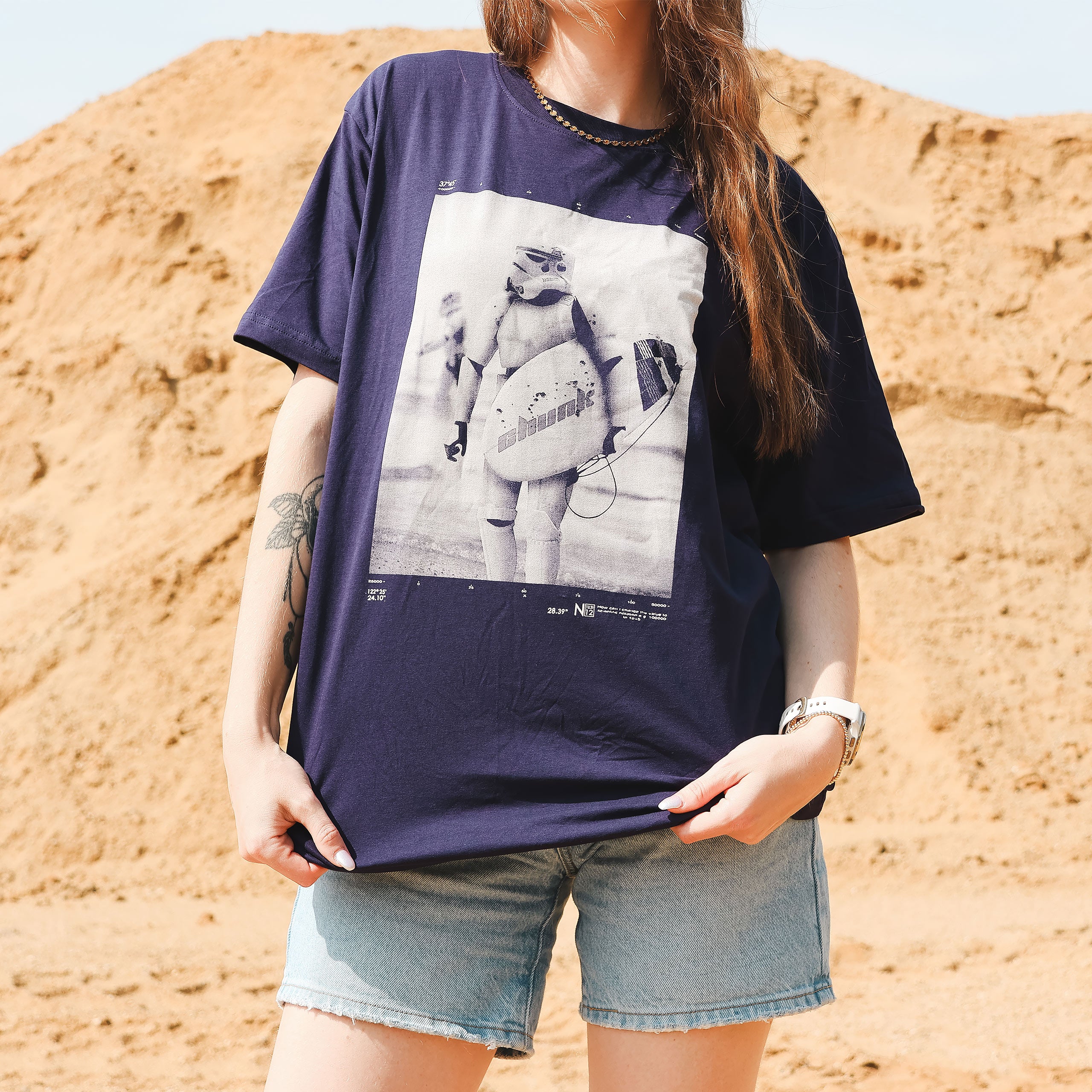 Product image Surfing Trooper T-Shirt for Star Wars Fans Blue