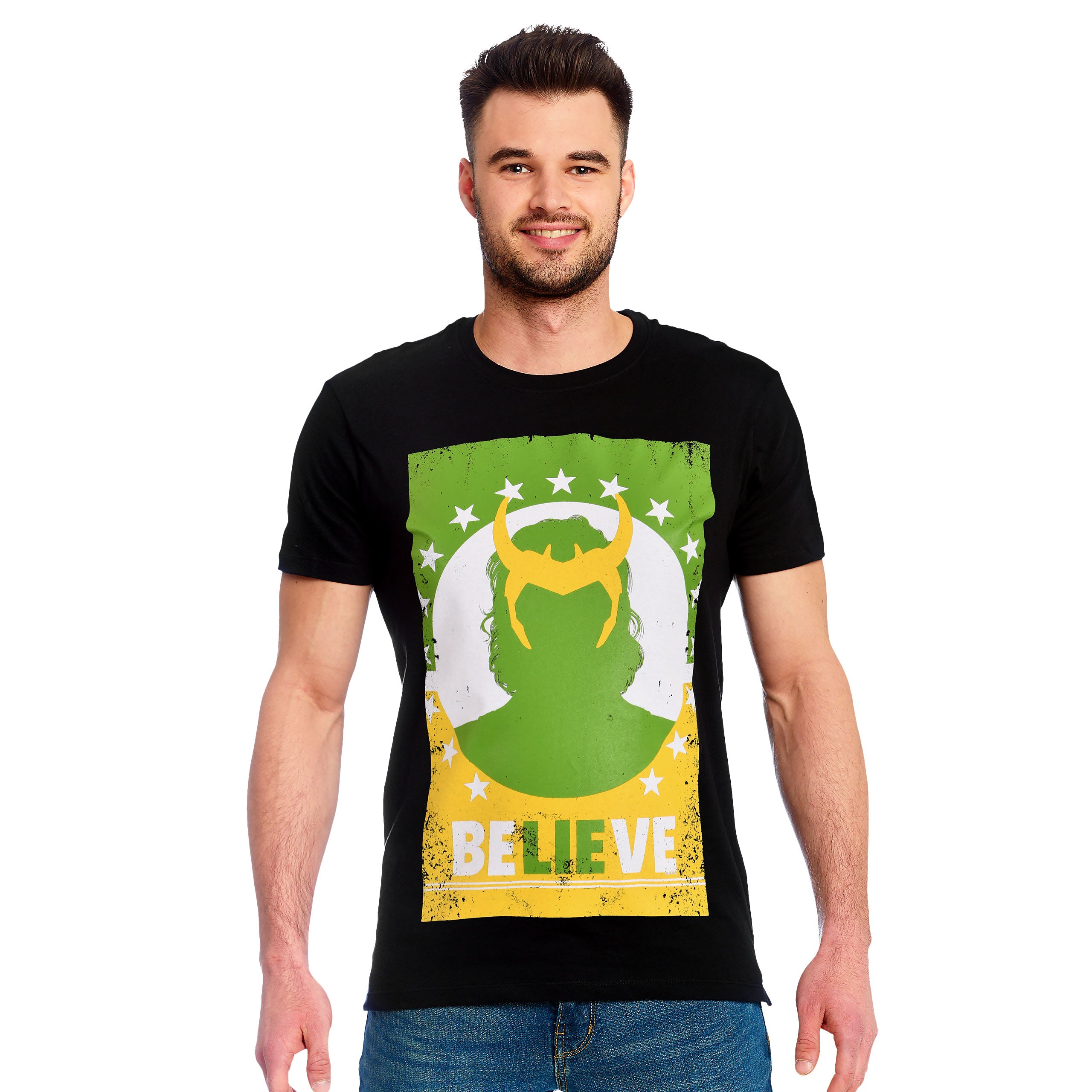 Zdjęcie produktu Loki - Believe Lie Poster T-Shirt czarne