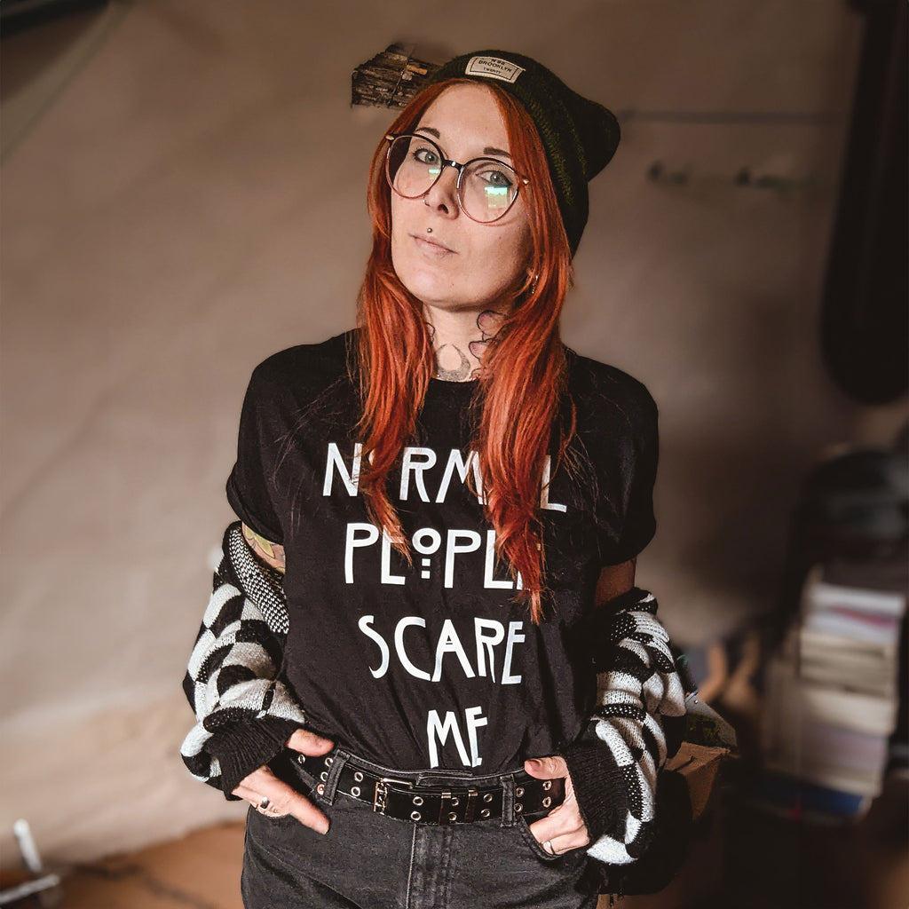 Product image Normal People Scare Me T-Shirt for American Horror Story Fans Black