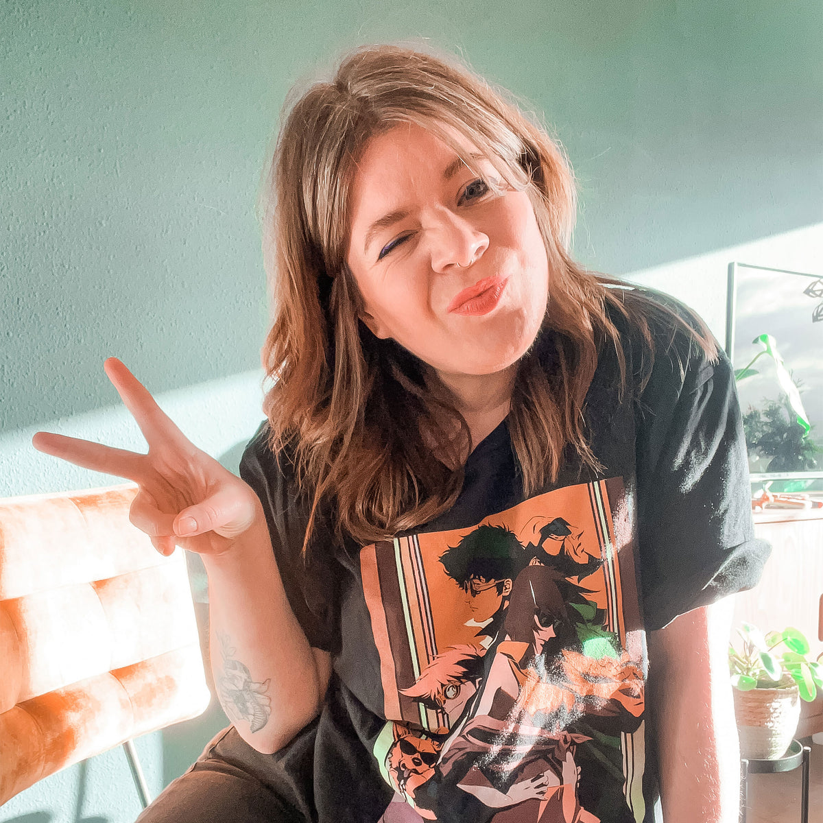 Zdjęcie produktu Cowboy Bebop - Gradient Pose T-Shirt czarne