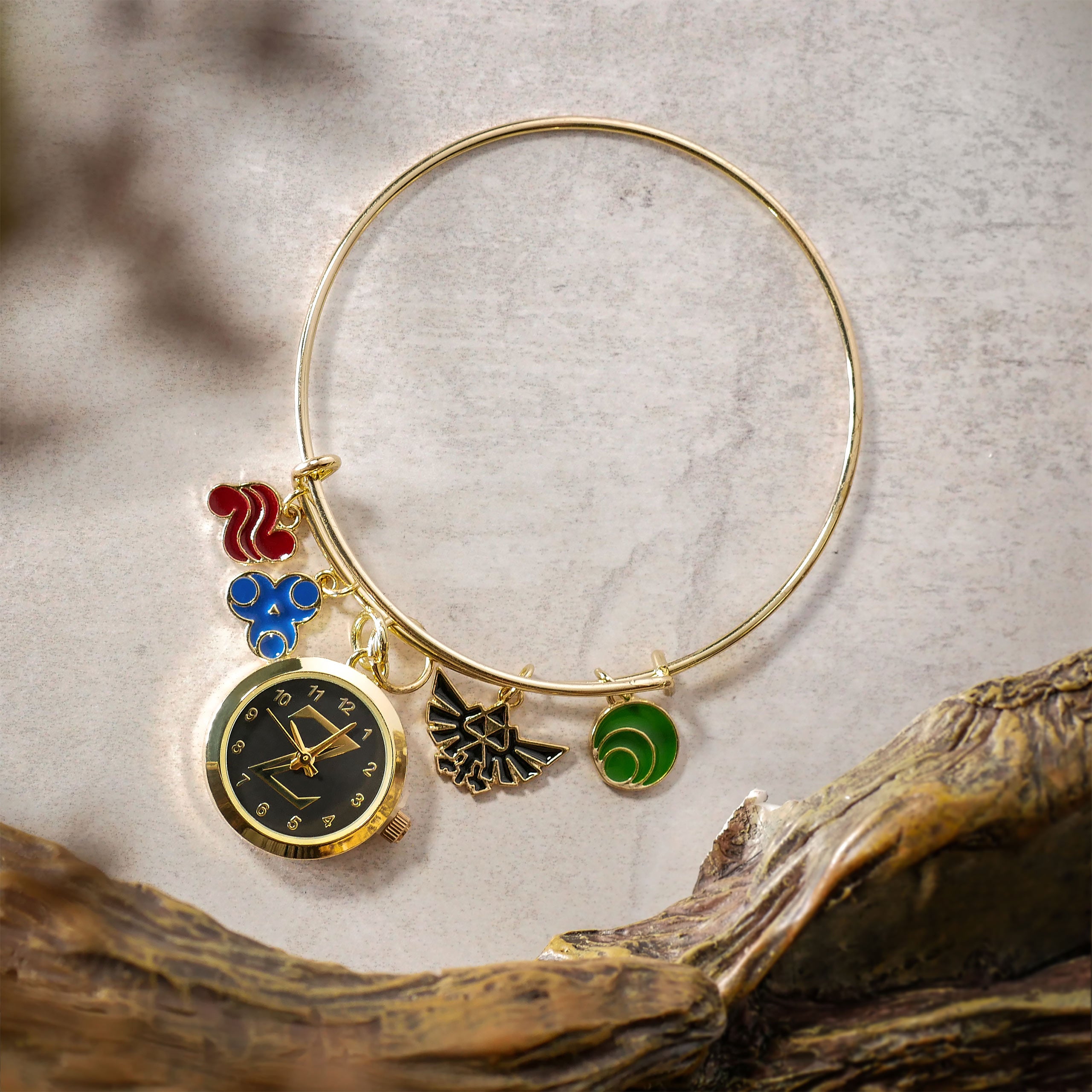 Zdjęcie produktu Zelda - Bransoletka z zawieszkami Symboli i zegarkiem