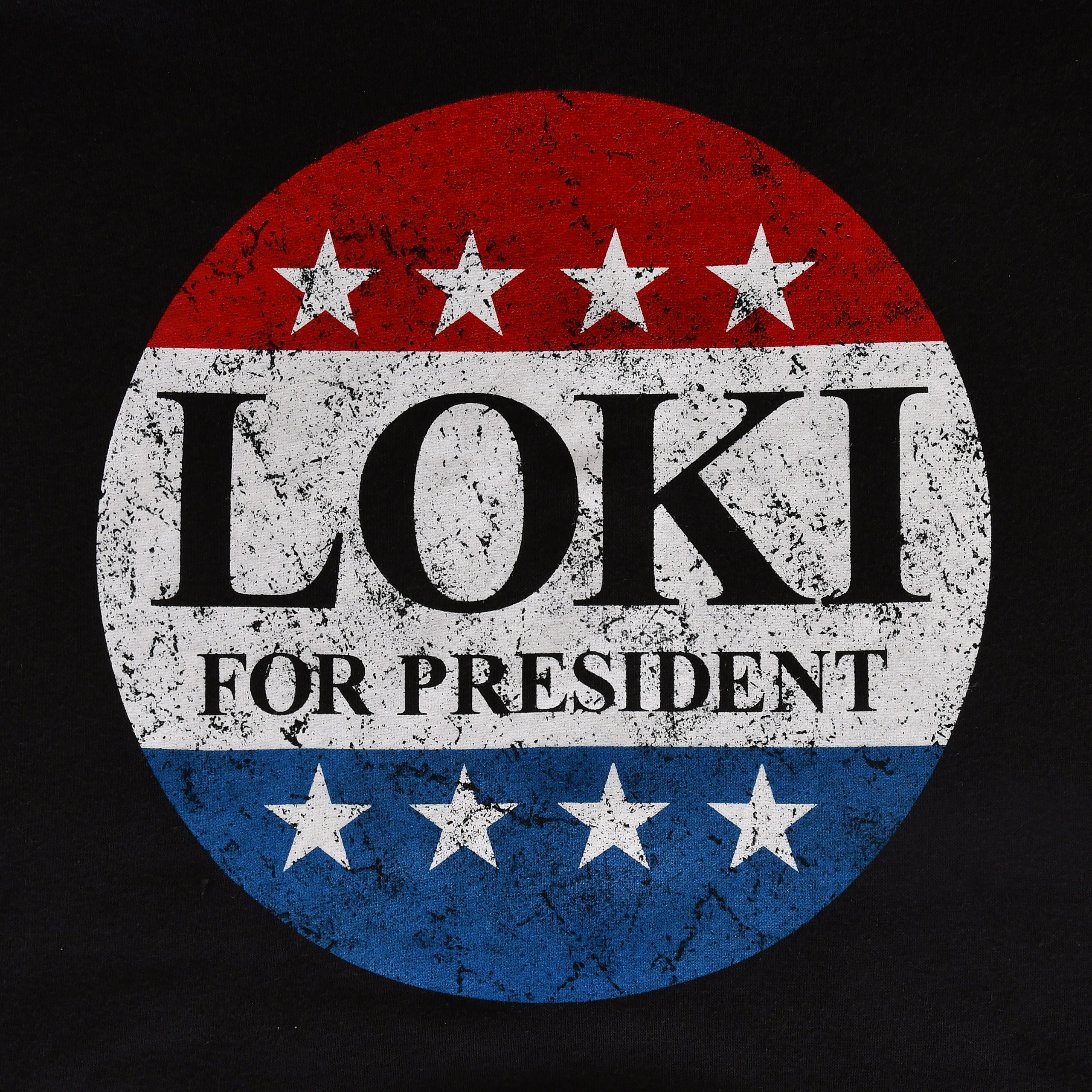 Zdjęcie produktu Bluza z kapturem For President dla fanów Lokiego czarna