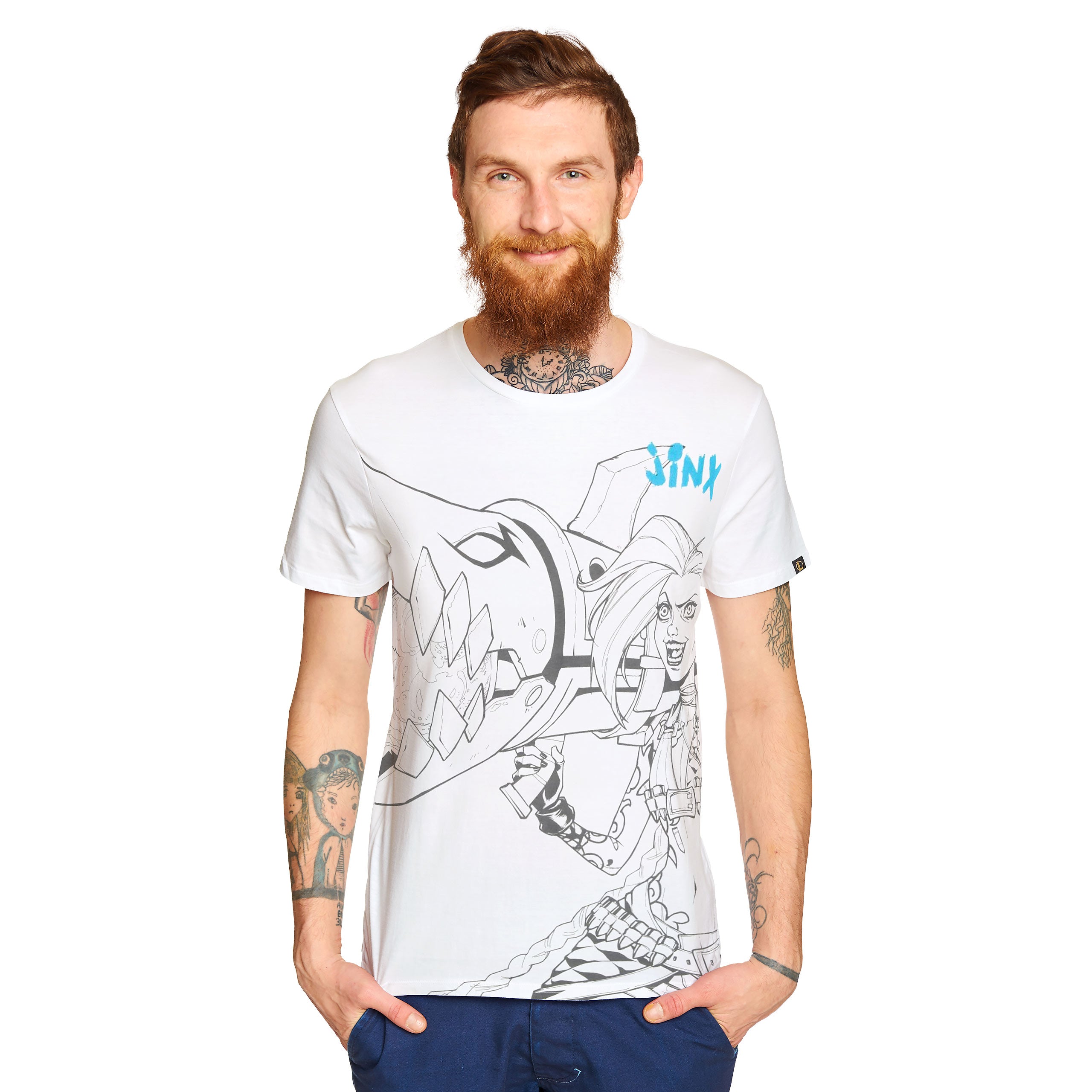 Zdjęcie produktu League of Legends - Jinx T-Shirt biały