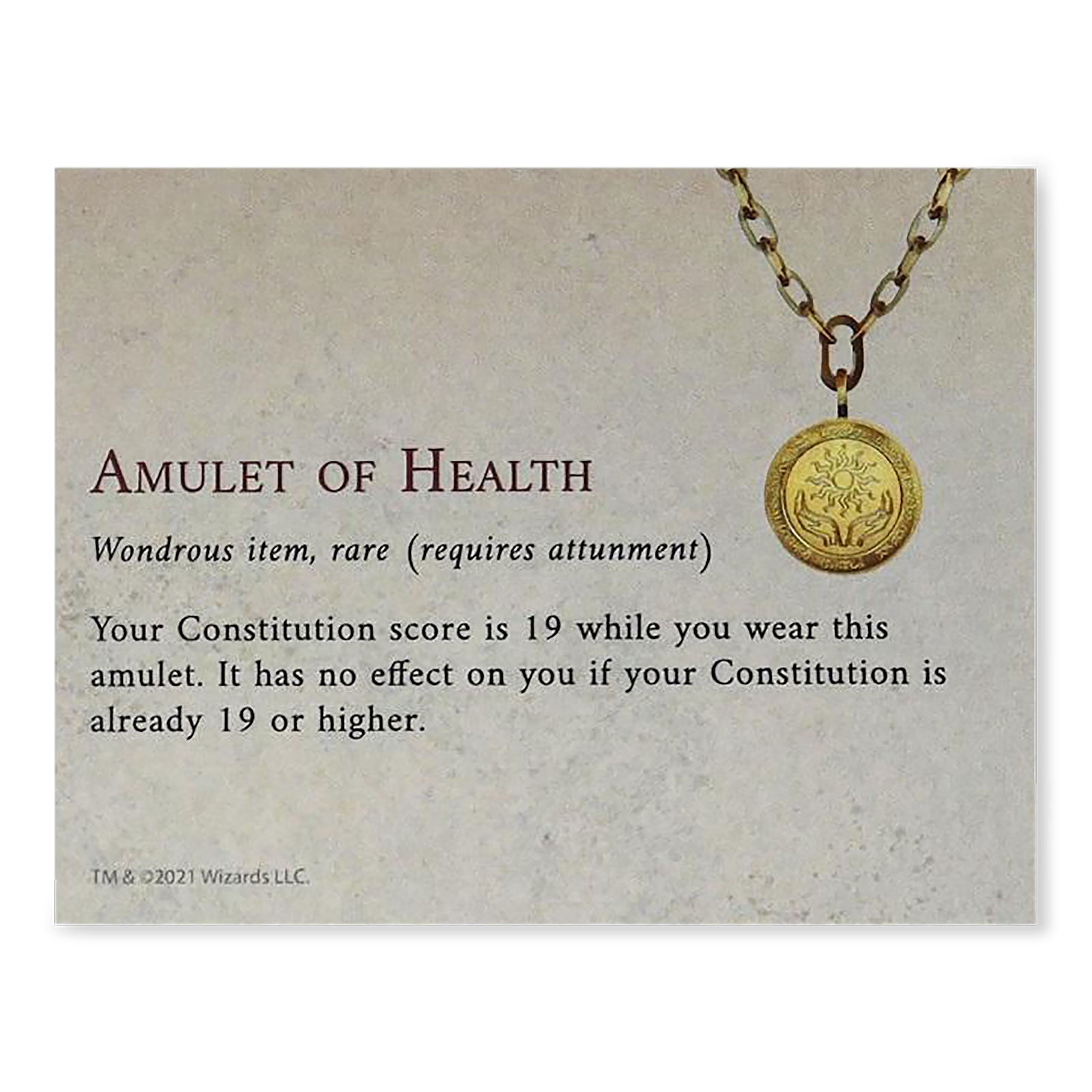 Zdjęcie produktu Dungeons & Dragons - Amulet of Health Medalion