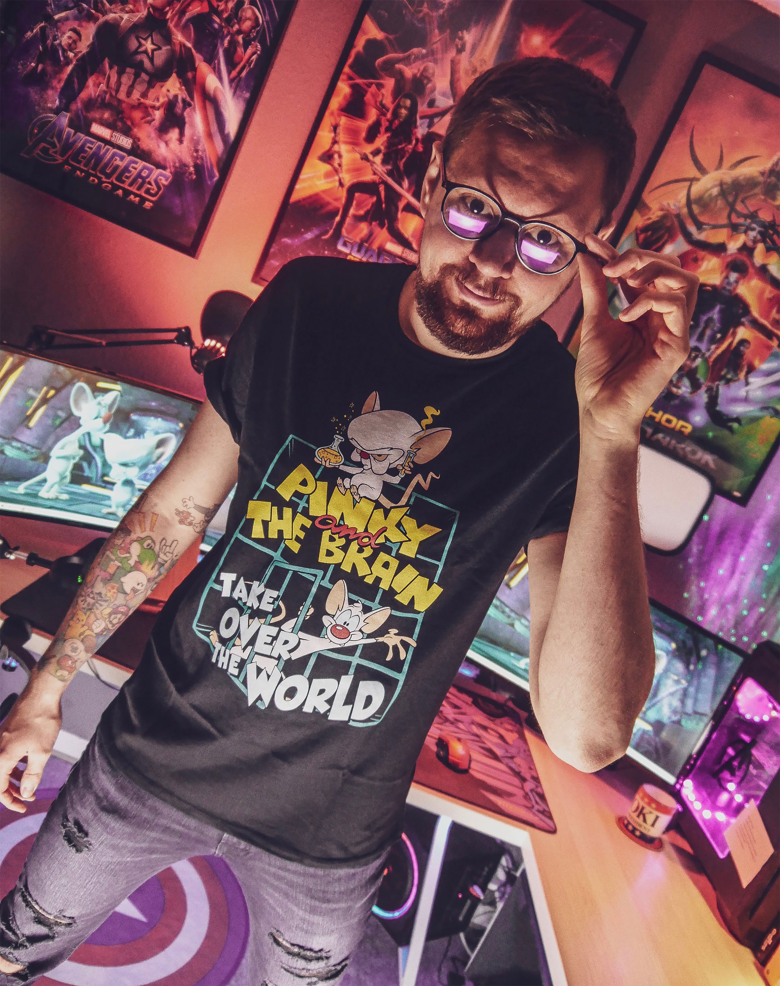 Zdjęcie produktu Pinky i Mózg - Take Over The World T-Shirt