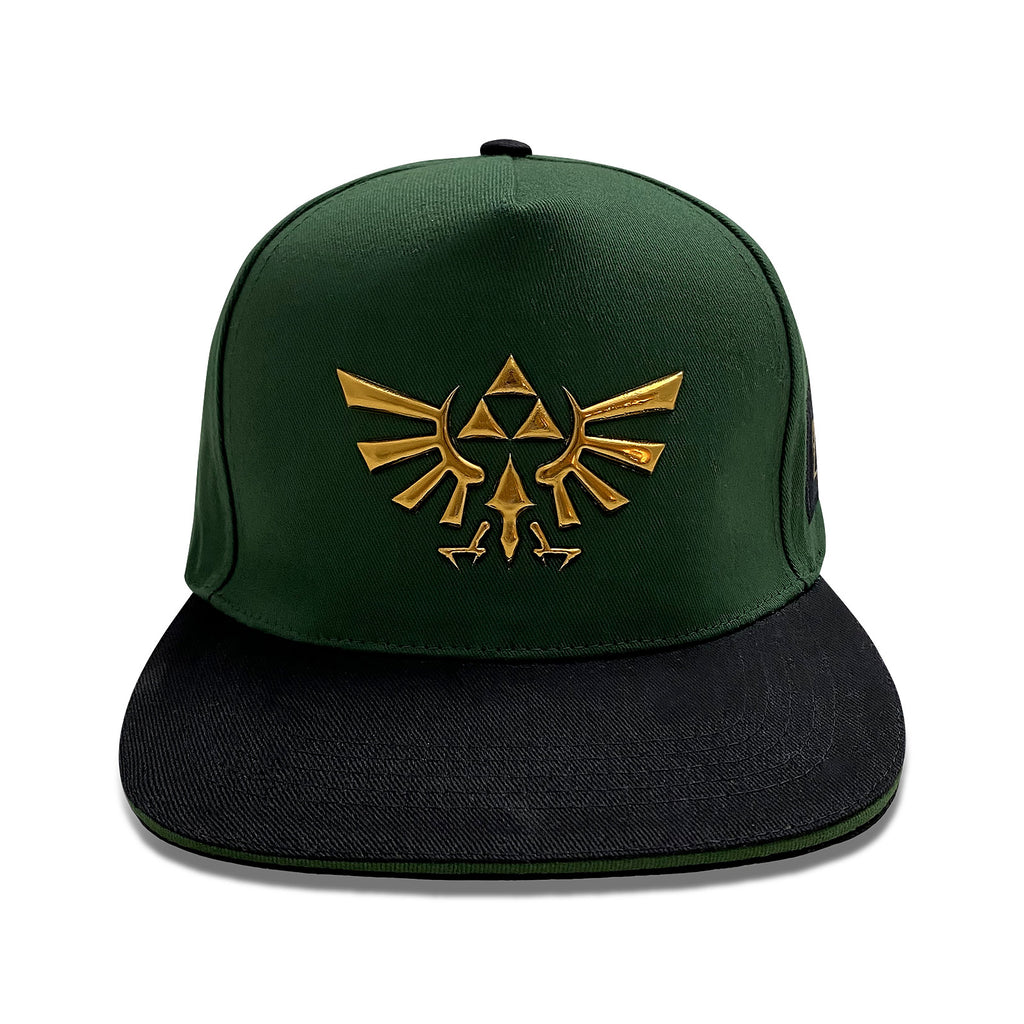 Zdjęcie produktu Zelda - Snapback czapka z logo Hyrule zielona