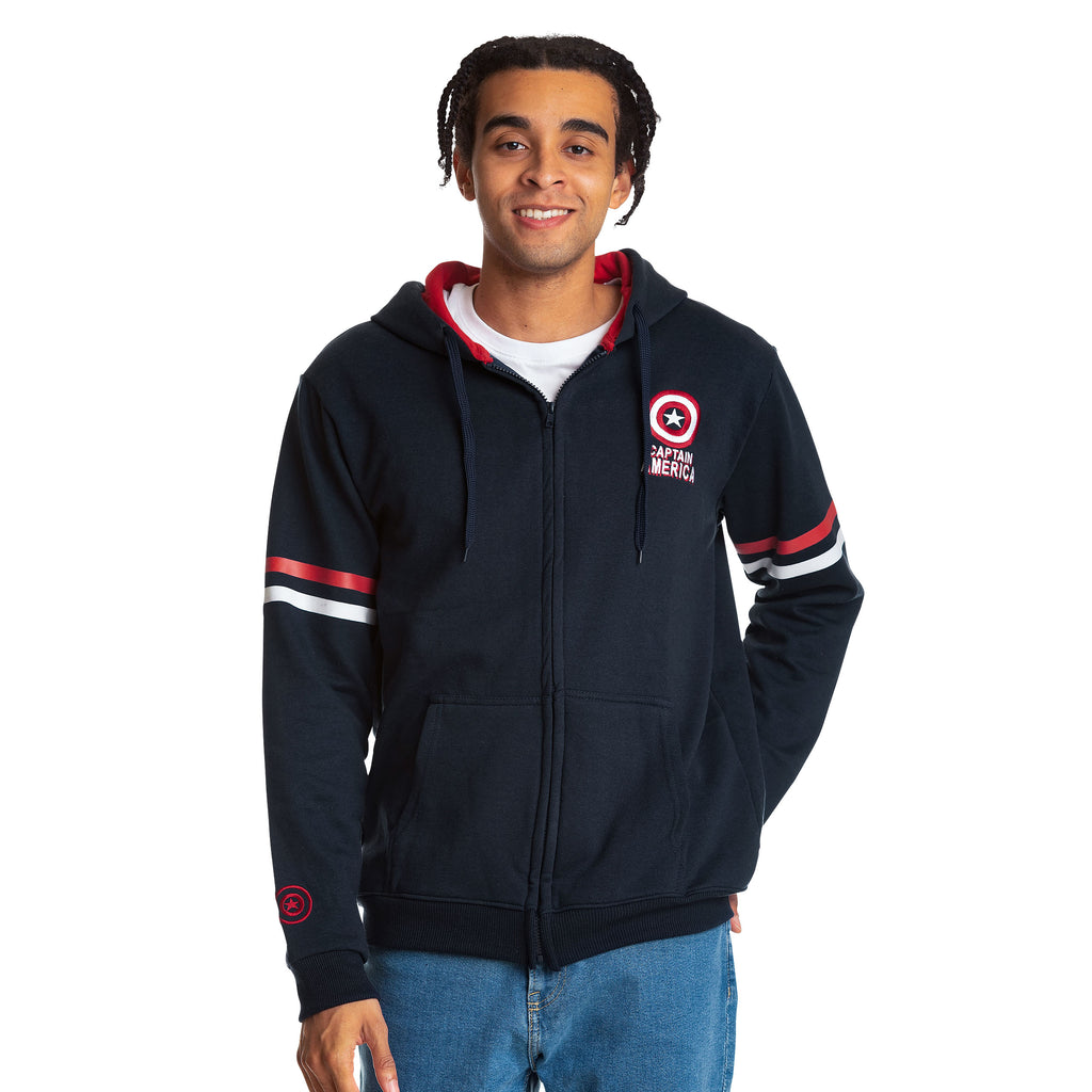 Zdjęcie produktu Captain America - Bluza z kapturem Brooklyn Soldier niebieska