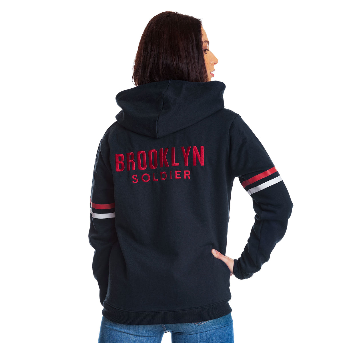Zdjęcie produktu Captain America - Bluza z kapturem Brooklyn Soldier niebieska