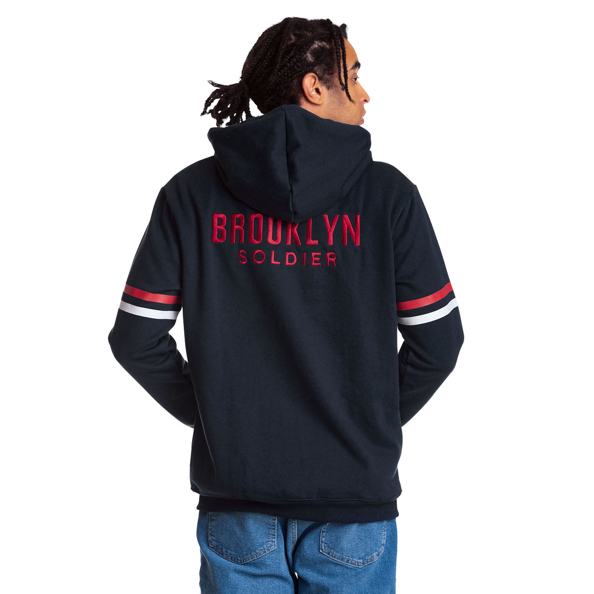 Zdjęcie produktu Captain America - Bluza z kapturem Brooklyn Soldier niebieska