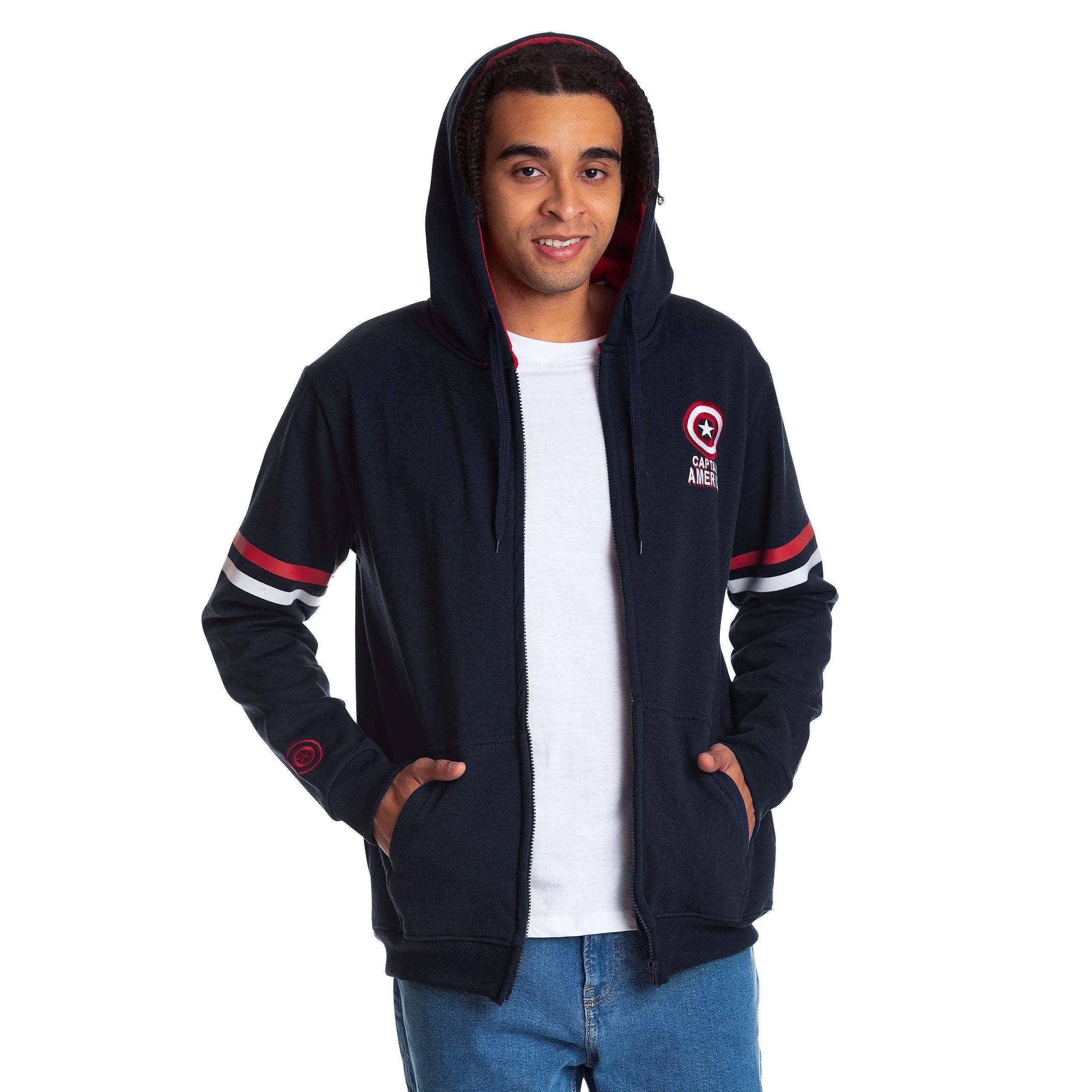 Zdjęcie produktu Captain America - Bluza z kapturem Brooklyn Soldier niebieska
