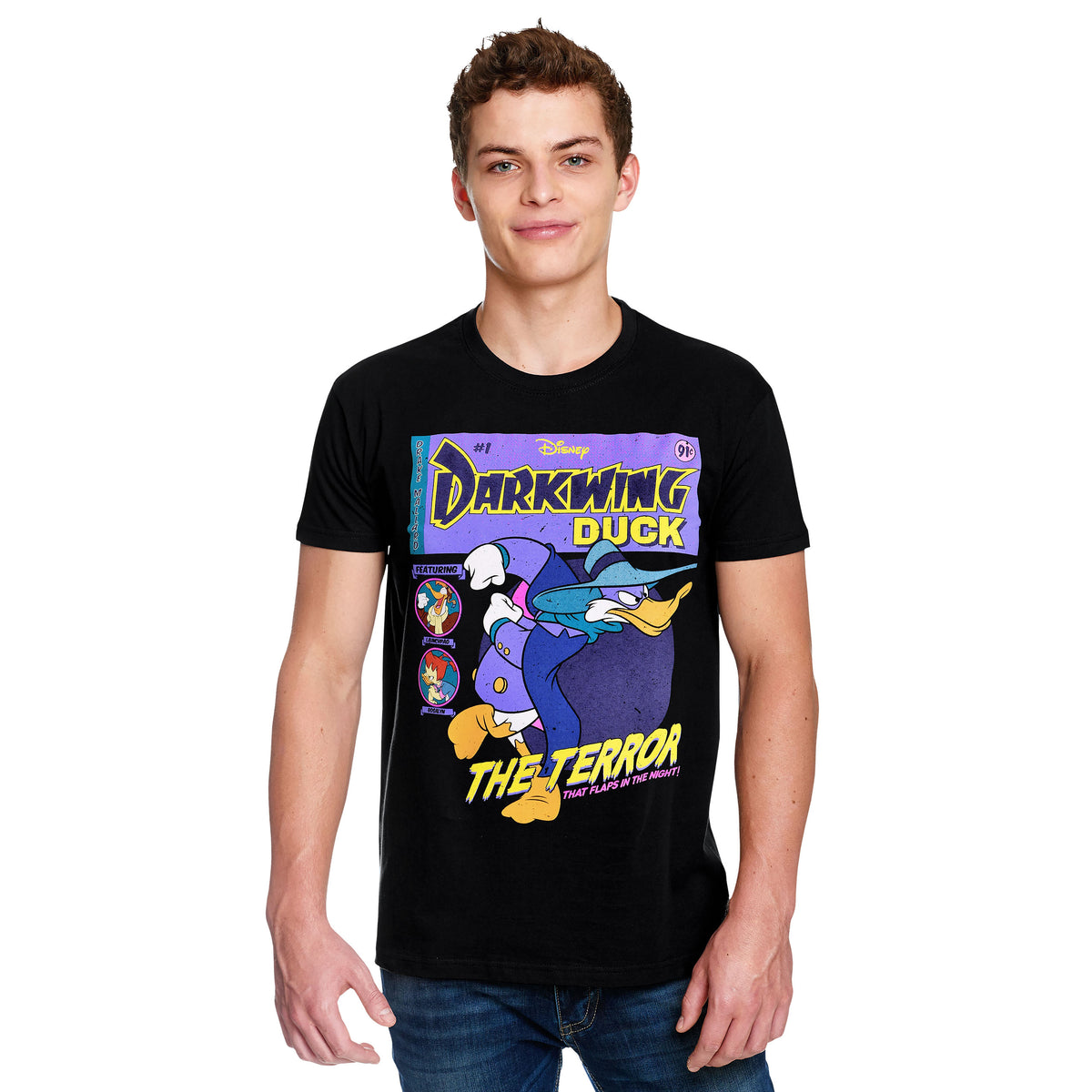 Zdjęcie produktu Darkwing Duck - Koszulka z komiksową okładką czarna