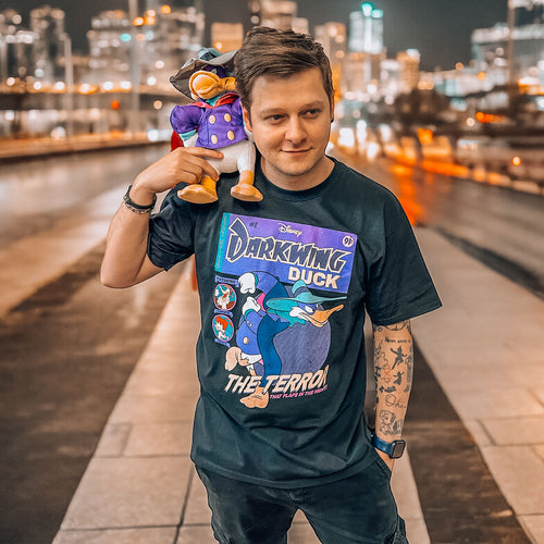 Zdjęcie produktu Darkwing Duck - Koszulka z komiksową okładką czarna
