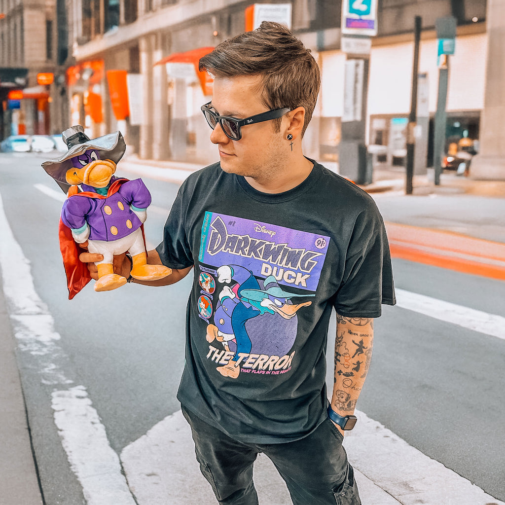 Zdjęcie produktu Darkwing Duck - Koszulka z komiksową okładką czarna