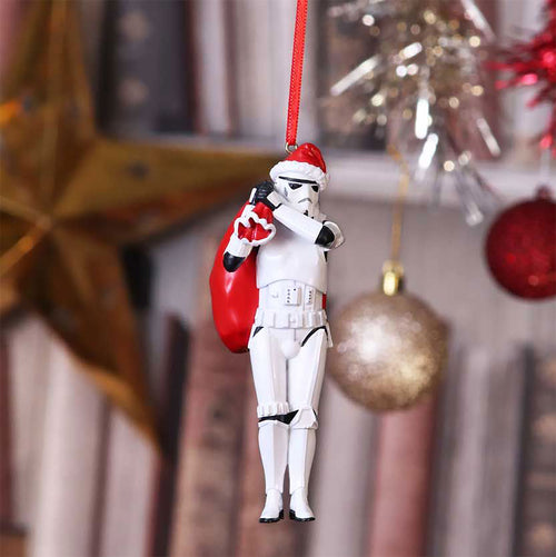 Zdjęcie produktu Ozdoba na choinkę Stormtrooper Santa z workiem - Star Wars