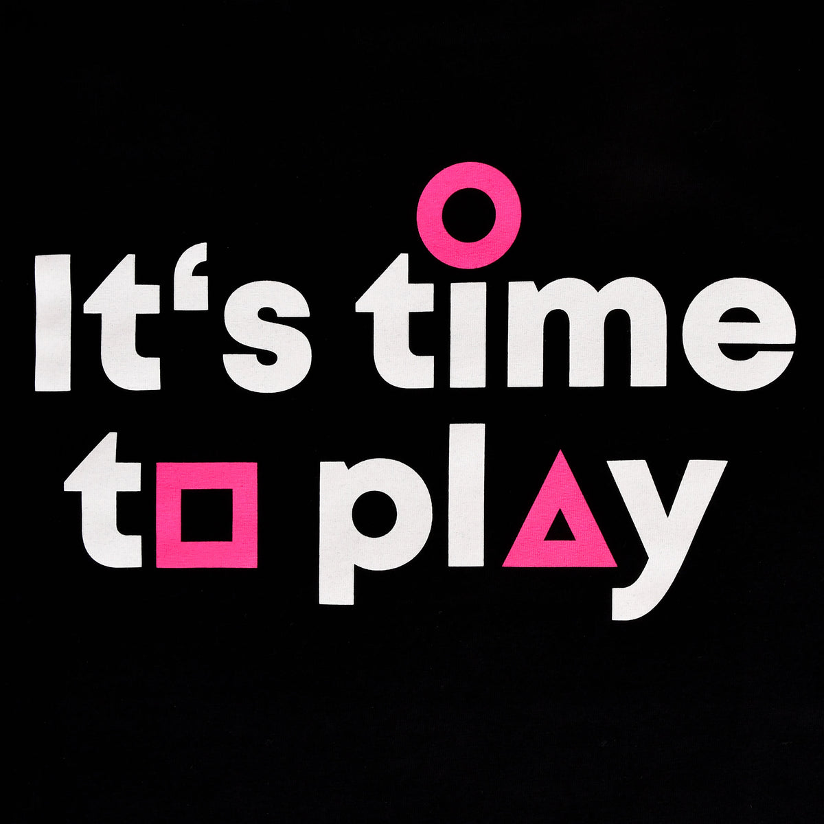 Zdjęcie produktu It’s Time to Play Koszulka dla fanów Squid Game czarna