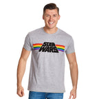 Product image Star Wars - Classic Rainbow Logo Pride T-Shirt grey