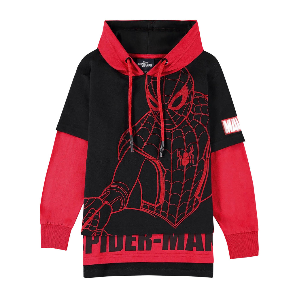 Zdjęcie produktu Bluza z kapturem Spider-Man dla dzieci czarno-czerwona