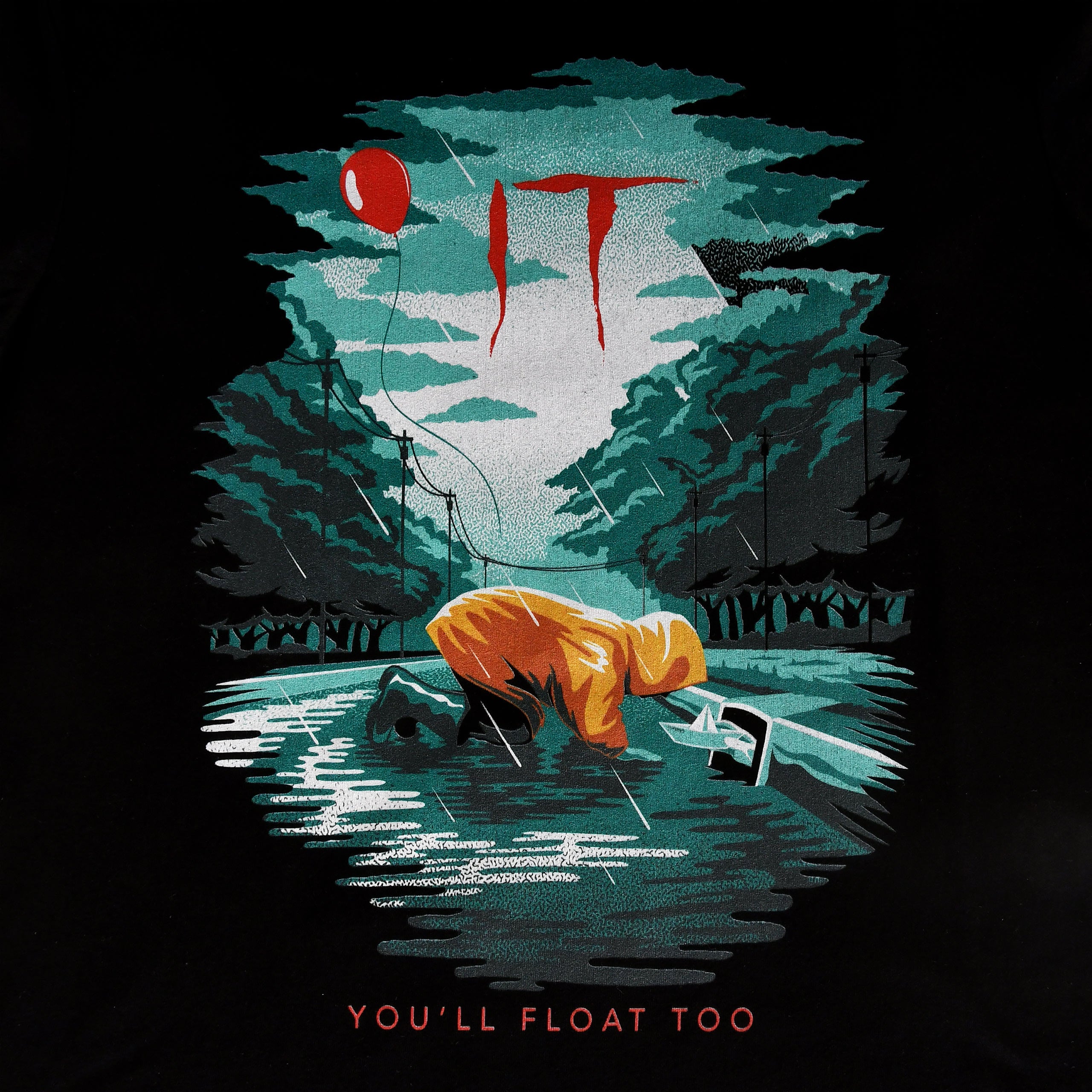 Zdjęcie produktu Stephen Kings TO - Koszulka Georgie You'll Float Too czarna