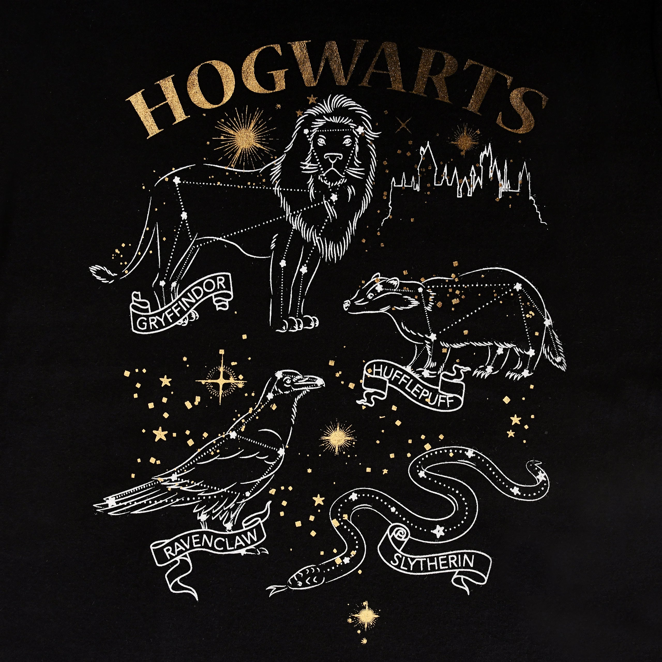 Product image Harry Potter - Hogwarts House Crest Animal T-Shirt Black
