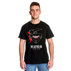 Zdjęcie produktu Tokyo Ghoul - Czarna koszulka z maską wypełnioną krwią