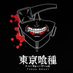 Zdjęcie produktu Tokyo Ghoul - Czarna koszulka z maską wypełnioną krwią