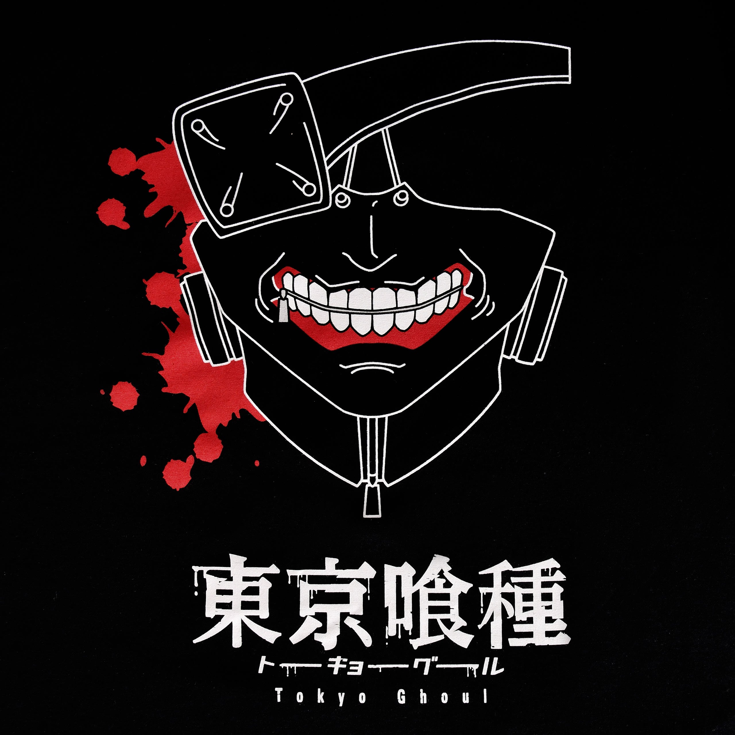 Zdjęcie produktu Tokyo Ghoul - Czarna koszulka z maską wypełnioną krwią