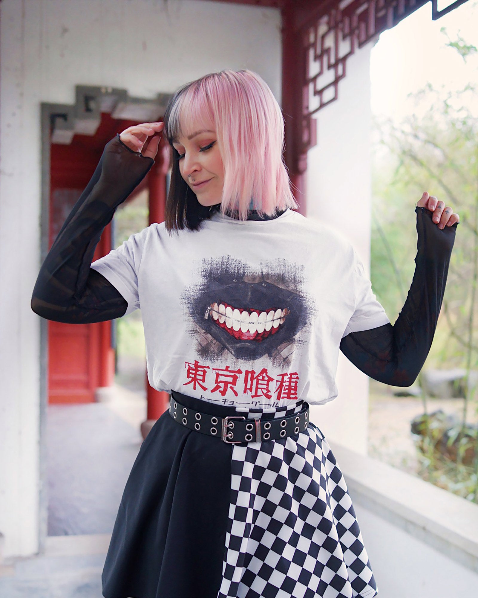 Product image Tokyo Ghoul - Scraped Mask T-Shirt white