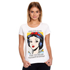 Zdjęcie produktu Królewna Śnieżka - Portret T-Shirt damski biały