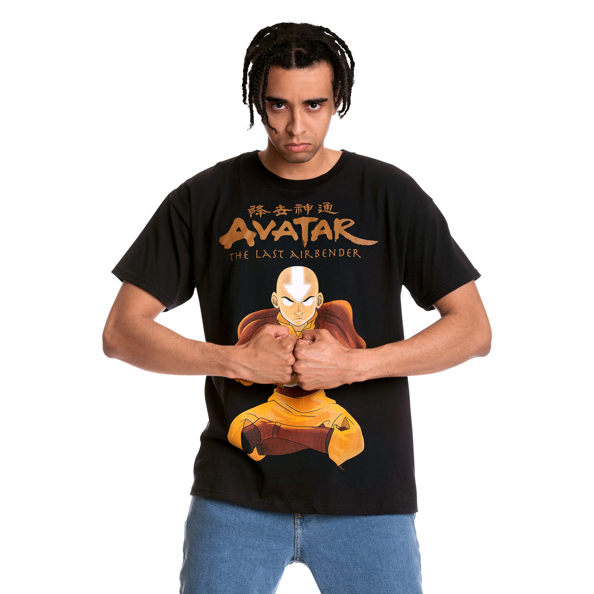 Zdjęcie produktu Avatar: Legenda Aanga - Koszulka Aang w stanie Avatar czarna