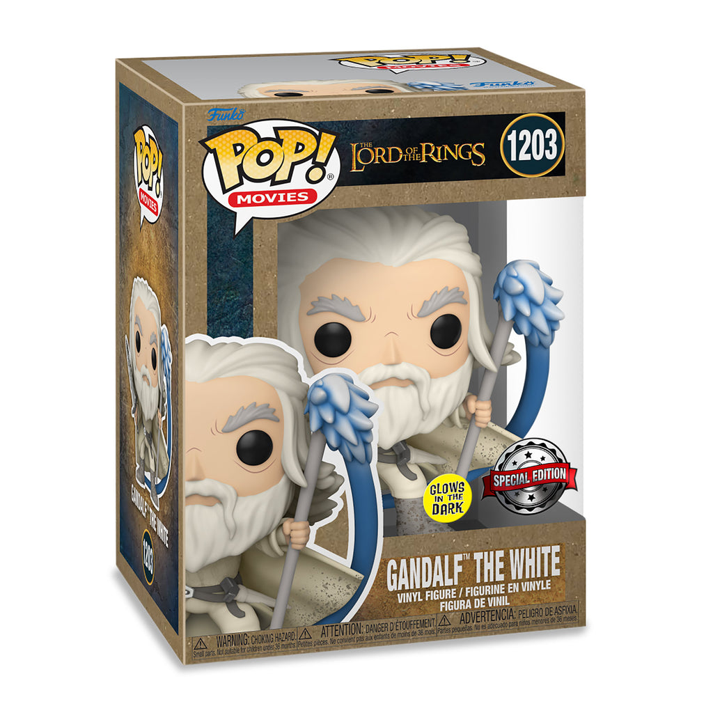 Zdjęcie produktu Władca Pierścieni - Gandalf z laską świecącą w ciemności Funko Pop figurka
